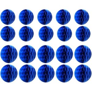 20 bolas de flores de panal de abeja bolas de papel para_1