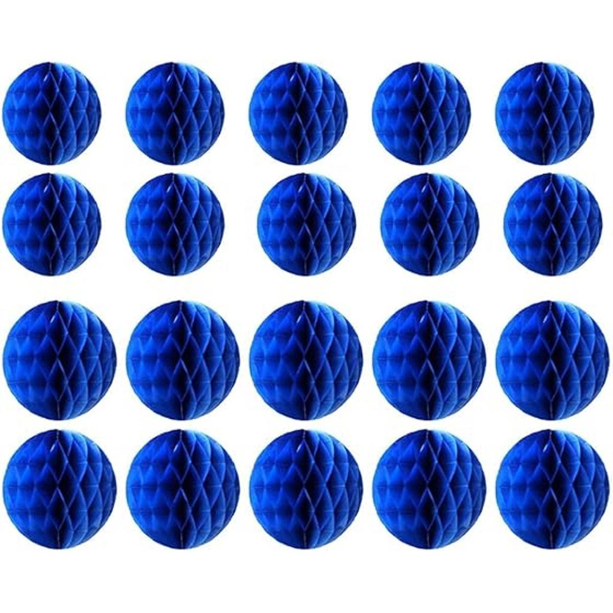 20 bolas de flores de panal de abeja bolas de papel para
