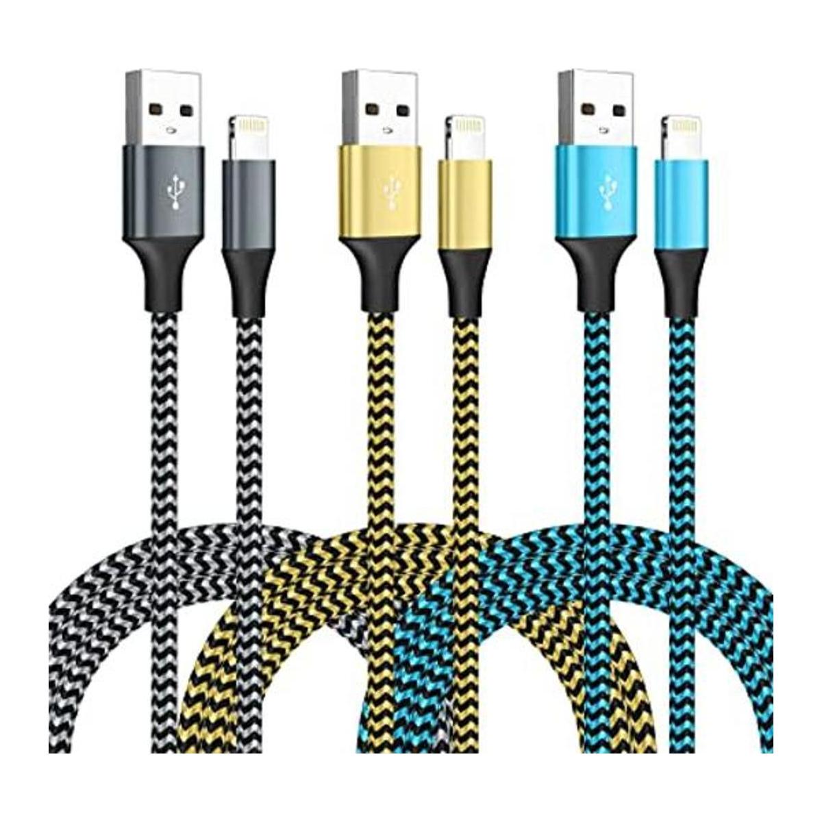 Certificado MFi Paquete de 3 cargadores para iPhone de 6