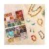 Quefe Kit de fabricación de anillos de cuentas de cristal