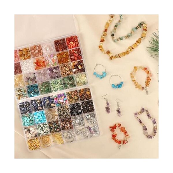 Quefe Kit de fabricación de anillos de cuentas de cristal