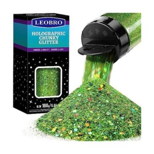 LEOBRO Brillantina de 5.64 onzas purpurina gruesa