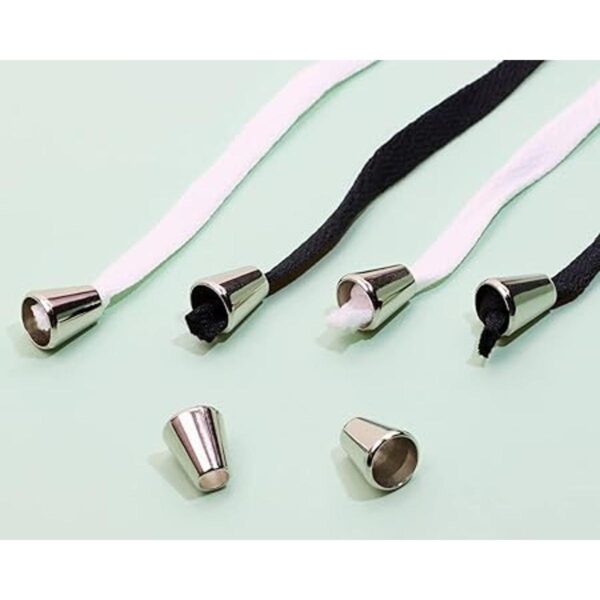 ONLYKXY 50pcs Metallic Alloy Cone Cord Rope Lock Bell_3