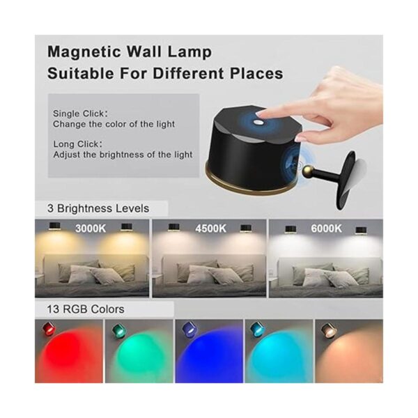 Luces LED para montar en la pared paquete de 2 apliques_2