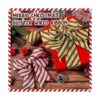 2 rollos de cinta de Navidad con alambre rojo y verde
