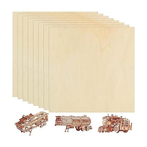LISHINE Paquete de 8 hojas de madera báltica de abedul