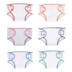 Toyvian 6 pañales para muñecas bolsa de pañales para_1