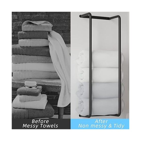 Toallero para baño organizador de baño de acero_2