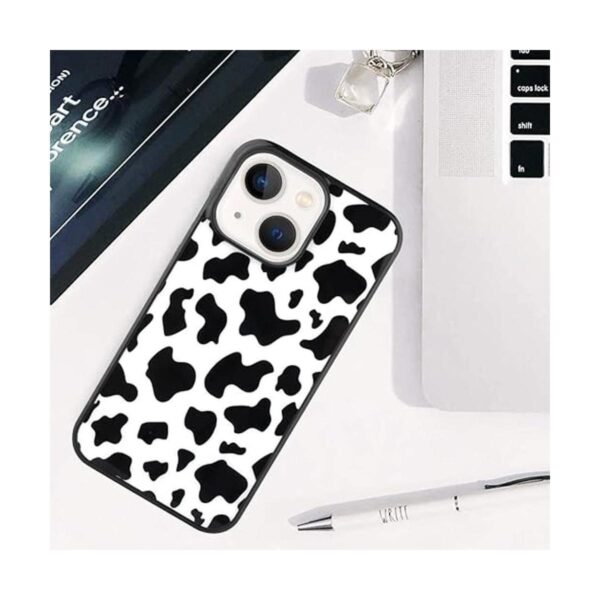 KANGHAR Funda compatible con iPhone 14 diseño de vaca con_2