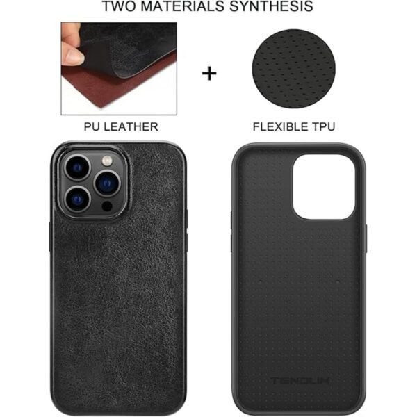 TENDLIN Compatible con iPhone 14 Pro Funda híbrida de TPU_2