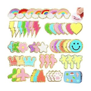 52 parches de felpilla autoadhesivos coloridos y lindos