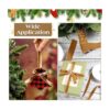 3 rollos de cinta de terciopelo vintage de Navidad cinta