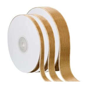3 rollos de cinta de terciopelo vintage de Navidad cinta