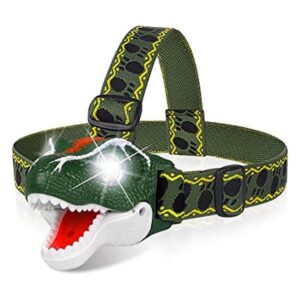 Faros delanteros de dinosaurio TRex LED para niños_1