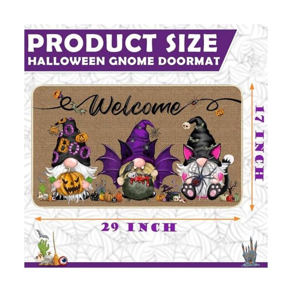 Tapete de gnomo de Halloween para decoración de