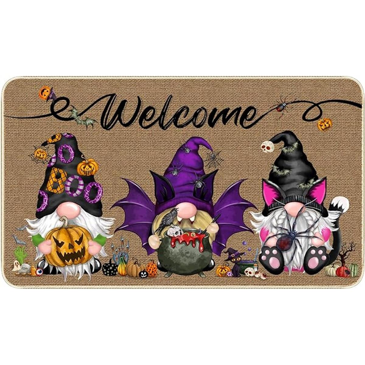 Tapete de gnomo de Halloween para decoración de