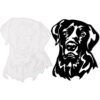 Labrador Molde de de silicona de resina para colgar en la_1