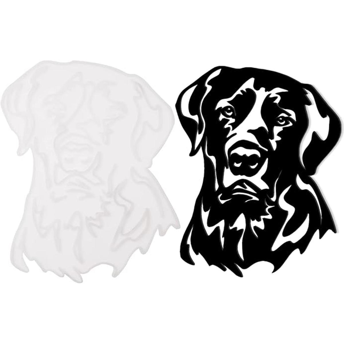 Labrador Molde de de silicona de resina para colgar en la