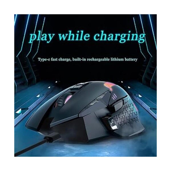 Ratón inalámbrico Bluetooth para juegos mouse ergonómico