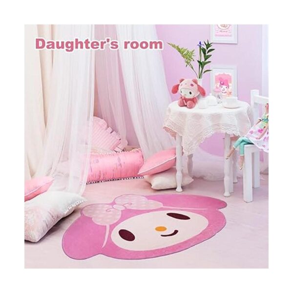 My Melody Alfombra de área rosa para dormitorio 5 pies_2