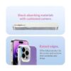 LONLI Para iPhone 14 Pro Max Funda mate iridiscente_4