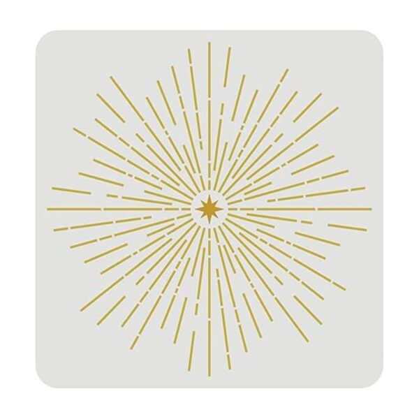 FINGERINSPIRE Plantillas Starburst de 11.8 x 11.8_1