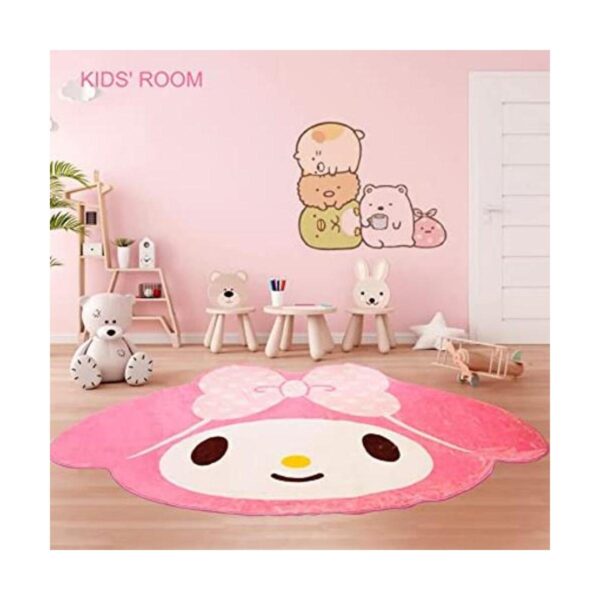 My Melody Alfombra de área rosa para dormitorio 5 pies_1