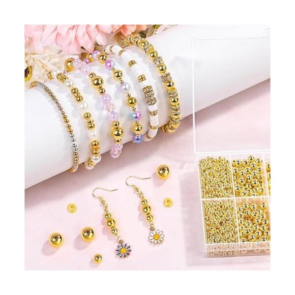 1250 cuentas espaciadoras doradas para hacer joyas