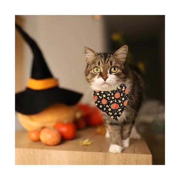 Paquete de 2 bandanas de Halloween para perros pañuelos