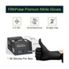 Guantes desechables de nitrilo negro grandes 50_3