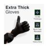 Guantes desechables de nitrilo negro grandes 50_2