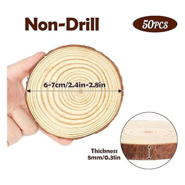 Lemonfilter Rebanadas de madera natural 50 piezas de