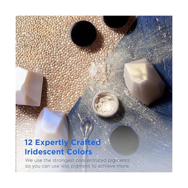 Rolio Pigments Interference Mica Powder 12 tarros de