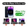 MONASAY Funda tipo cartera para iPhone 14 Pro 5G_2