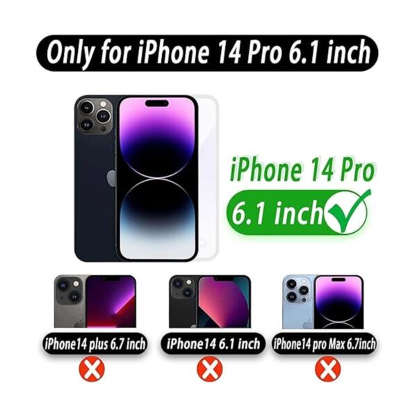 MONASAY Funda tipo cartera para iPhone 14 Pro 5G_2
