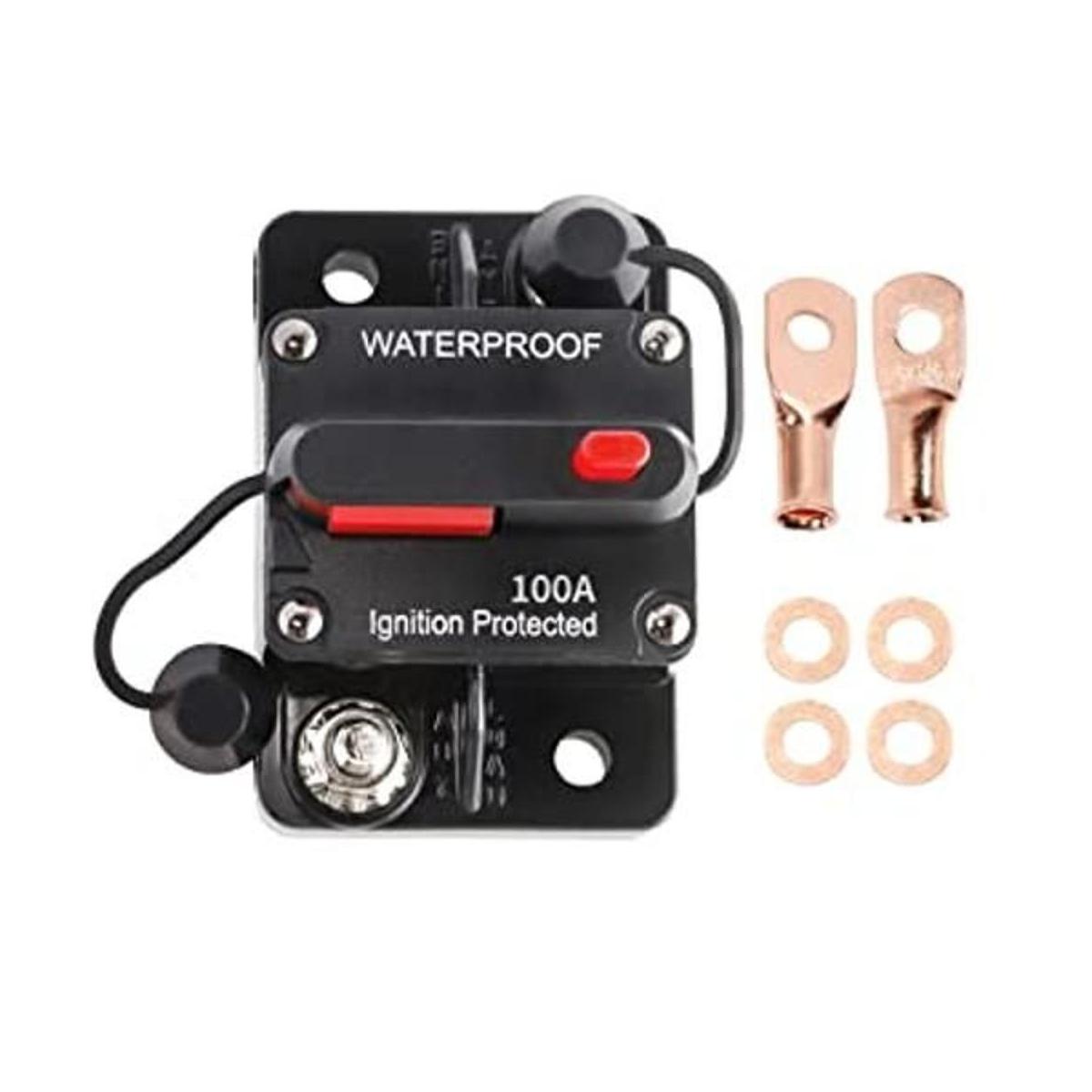 RED WOLF Disyuntor de circuito de 100 amperios con 2