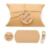 Saihisday 50 cajas de almohada Kraft de 5.2 x 3.5 x 1.6_2