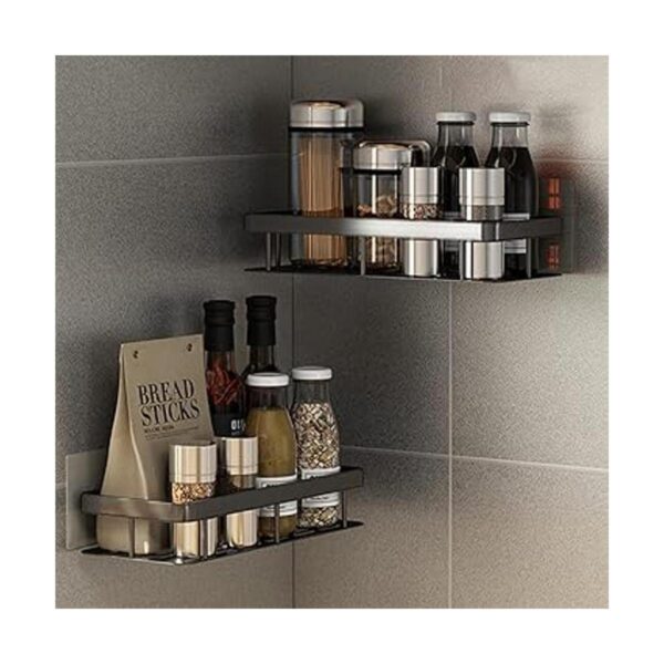 Paquete de 2 organizadores adhesivos para ducha de baño_2
