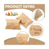 Saihisday 50 cajas de almohada Kraft de 5.2 x 3.5 x 1.6_4