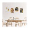 Juego de 4 piezas de decoración de pared de cocina juego