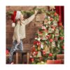 72 bolsas de regalo de arpillera de Navidad con cordón