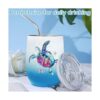 Vaso de vino aislado de tortuga marina para mujer regalo_2