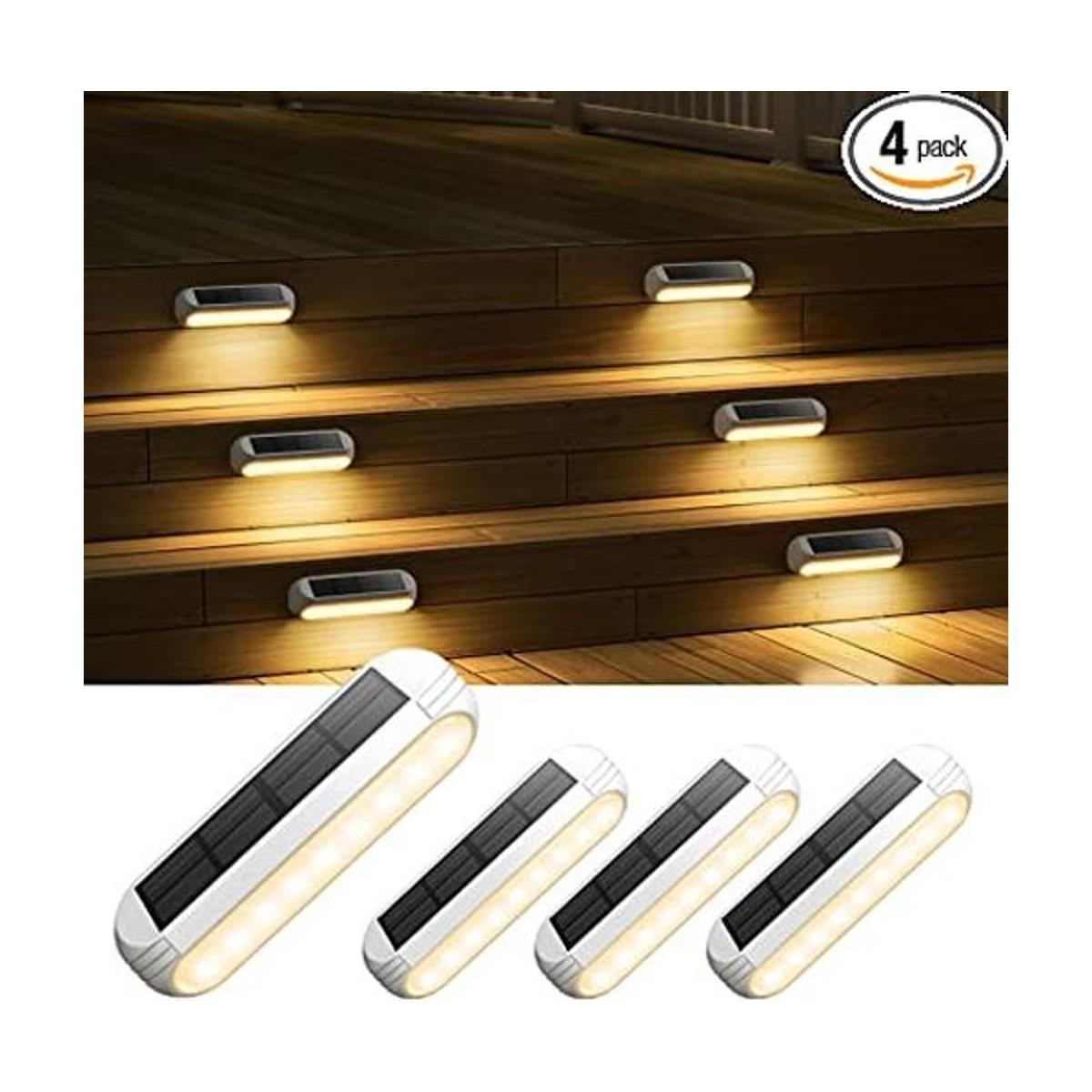 Solar Outdoor Lights 4 Pack AHAORIGIN Bright Solar Fence