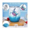 Vaso de vino aislado de tortuga marina para mujer regalo_3