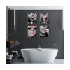 Arte de pared de moda para decoración de baño juego de 6_5