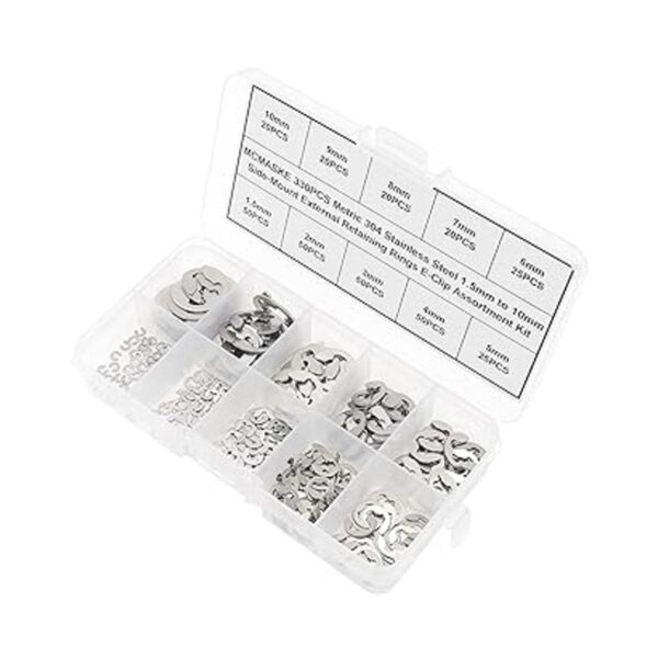 MCMASKE Kit surtido de 330 anillos de retención externos_2
