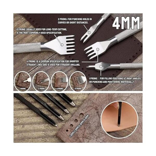 TLKKUE Leather Working Tool Kit Leather Crafting Tools_4