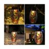 Faroles solares para exteriores luces LED de cristal de_2