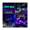 Junview Luces LED negras de Halloween de 12 W focos de_4