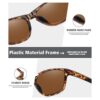MEETSUN Gafas de sol deportivas polarizadas para mujeres y_5